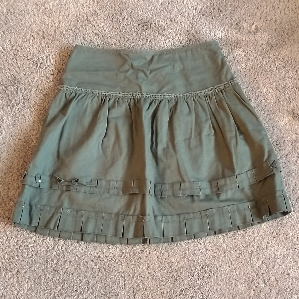 Cynthia Steffe Skirt Olive Green Women's Size 6